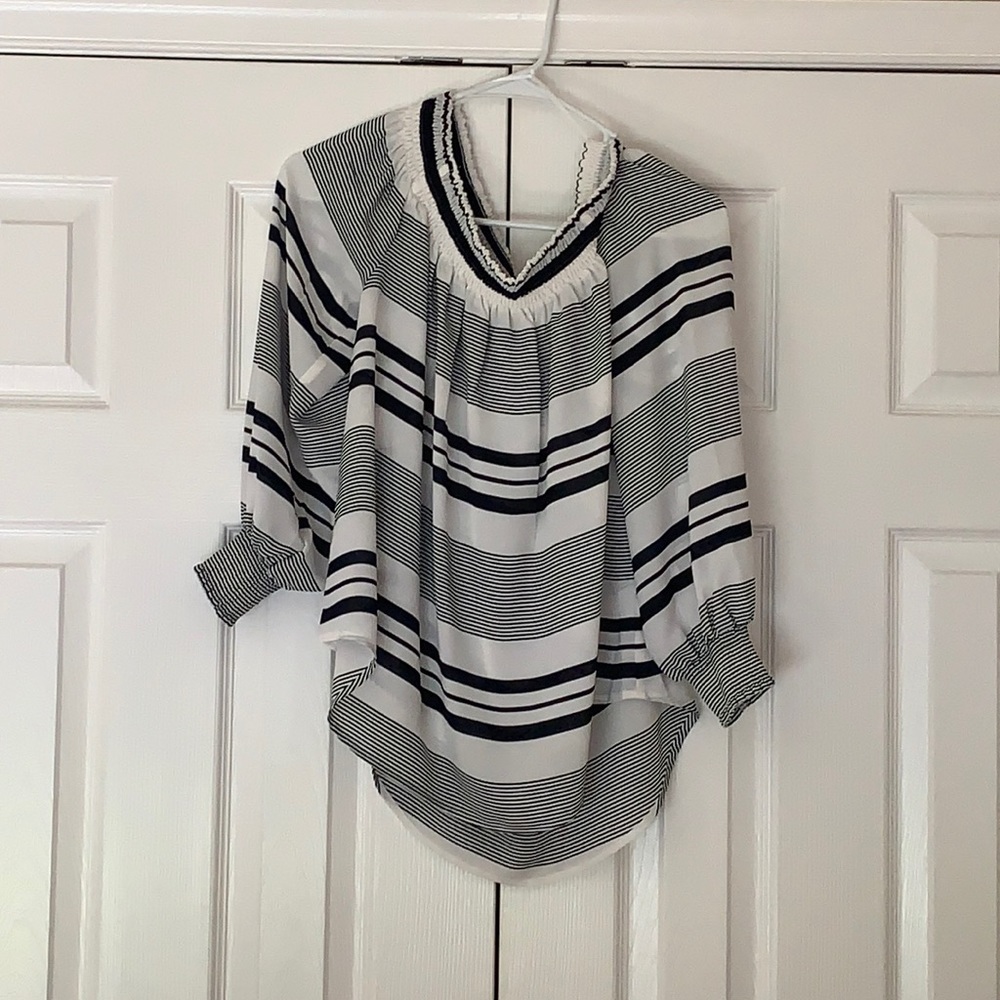 Black & White off the shoulder top